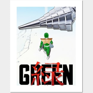 Green Ranger Akira Posters and Art